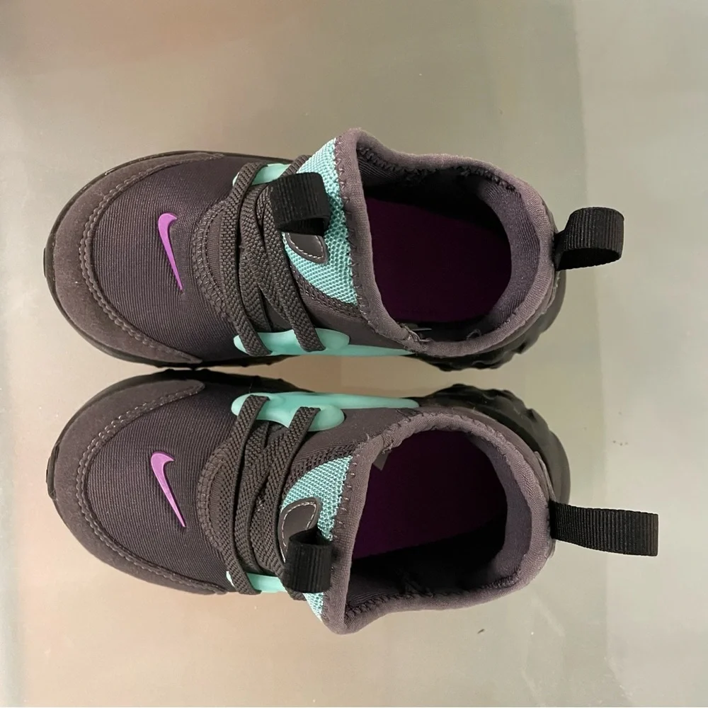 NIKE RT PRESTO TODDLER SNEAKERS TRIPLE GREY PURPLE TEAL BQ4004-001 SIZE 8C - Picture 6 of 6